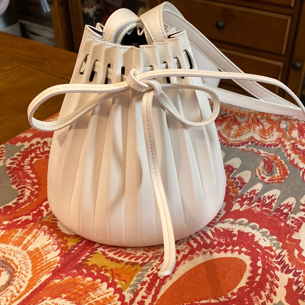 Mansur Gavriel White Crossbody Bag